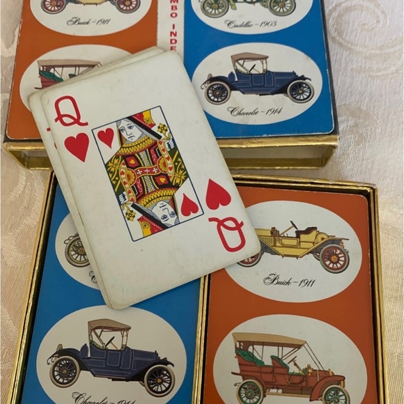 Vintage Playing Cards By Congress, Antique Automobiles 2 Decks - Picture 2 of 3